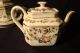 Antique Porcelain 6 Pc.  Handpainted Tea Set Tray,  Sugar,  Creamer,  Tea Pot 19 C. Teapots & Tea Sets photo 1