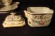 Antique Porcelain 6 Pc.  Handpainted Tea Set Tray,  Sugar,  Creamer,  Tea Pot 19 C. Teapots & Tea Sets photo 6