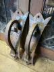 Massive Wrought Iron Antique Door Pulls Metalware photo 2