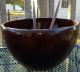 Large Turned Bowl & Salad Spoons,  13 In Wide 7 In Tall,  Very Well Made Hard Wood Bowls photo 4