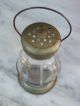 Antique Pewter? Top & Bottom Lantern Candy Container 