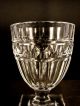 19th C Blown And Cut Wine Glass With Square Foot Stemware photo 2