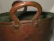 Antique Hand Made Copper Pot With Applied Handles Metalware photo 1
