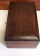 Vtg.  Wood Document Box/ Caddy With Lock /key / Circa 1950 Boxes photo 4