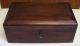Vtg.  Wood Document Box/ Caddy With Lock /key / Circa 1950 Boxes photo 7