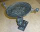 Bronze Tazza Card Receiver Urn Egyptian Theme Winged Sphinx Figural Metalware photo 9