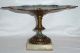 French Champleve Pedestal Stand Or Card Tray - Nrsv Metalware photo 1