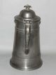 Antique Israel Trask American Pewter Bright - Cut Lighthouse Coffeepot / Teapot Metalware photo 2