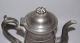 Antique Israel Trask American Pewter Bright - Cut Lighthouse Coffeepot / Teapot Metalware photo 4