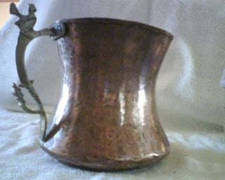 Antique Or Vintage Definitely Handmade Turkish Or Persian Copper Brass Cup photo