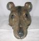 Antique Vienna Bronze Greyhound Head Letter Paper Clip,  Cold Painted,  Excond Metalware photo 2