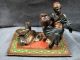 Cold Painted Solid Cast Bronze Bergman Austrian Style Street Merchant 1900`s Metalware photo 7