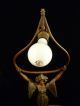 Signed Auguste Moreau Art Nouveau Lamp - Rare Copper Jewel Shade - 1905 Lamps photo 8