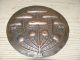 19thc Arts & Crafts Copper Charger With Stylised Toadstool Design Metalware photo 2