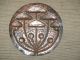 19thc Arts & Crafts Copper Charger With Stylised Toadstool Design Metalware photo 3