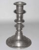 19th C Antique American Pewter Candlestick Signed Porter Westbrook Metalware photo 1
