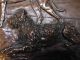 Briard Beauceron Berger Picard Dog Metal Plaque W Bronze Plating Signed P.  Dreux Metalware photo 5