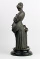 Antique Victorian Metal Figural Lady Statue – Angelina Jolie Pose - Leg Exposed Metalware photo 6