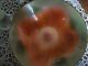 Statham Enamel On Copper Bowl - Signed - Orange/green Incised Pattern - Metalware photo 5