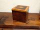 All Ca1820 Shell Inlay Tea Caddy Antique Box Boxes photo 2