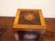 All Ca1820 Shell Inlay Tea Caddy Antique Box Boxes photo 4