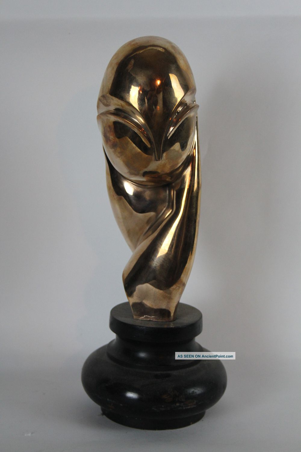 Bronze Statue Signed By Brancusi. Metalware photo