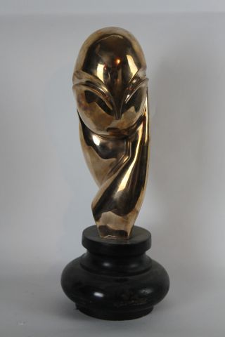 Bronze Statue Signed By Brancusi. photo