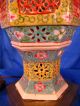 Chinese Famille Rose Porcelain Reticulated Wedding Lamp Other photo 9
