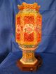 Chinese Famille Rose Porcelain Reticulated Wedding Lamp Other photo 2