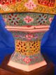 Chinese Famille Rose Porcelain Reticulated Wedding Lamp Other photo 7