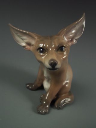 Rare Dahl Jensen Copenhagen Porcelain Desert Fox Figurine 1236 Excellent photo