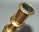 17th C Antique English Capstan Brass Candlestick Metalware photo 2