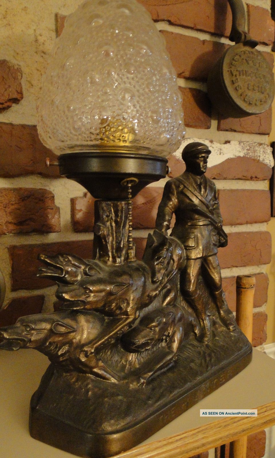 Art Deco Period Bronze Desk Table Lamp The Hunter Lamps photo