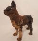 Rare Cast Iron Hubley Boston Terrier Door Stop Antique Doorstop Statue Dog Metalware photo 3
