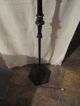 Antique Black Cast Iron Bridge Floor Lamp W/brass Rod Covers - Marked Alm Co Lamps Lamps photo 1