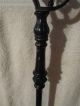 Antique Black Cast Iron Bridge Floor Lamp W/brass Rod Covers - Marked Alm Co Lamps Lamps photo 4