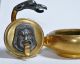 1875 Antique Ormolu Bronze Figural Neo - Roman Oil Lamp F.  Barbedienne Paris Niii Metalware photo 7