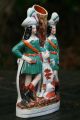19th C.  Staffordshire Of Male Huntsman Figures With Dog & Spill Vase Figurines photo 6