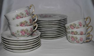 Antique,  Vintage Limoges France Plates,  Saucers & Cups Set Of 23 - Outlet - Us☀ photo