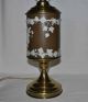 Antique,  Vintage Rare Wedgwood Brown Jasperware Lamp Works Great - Outlet - Us☀ Lamps photo 1