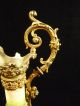19th Century Polychrome Brass Ormolu Decorative Ewer With Cherub Face Metalware photo 5