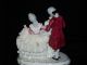Antique German Porcelain Karl Klette Dresden Lace Victorian Couple Figurine Figurines photo 3