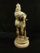 19th Century Spelter Warrior King Statue With Wonderful Patina Metalware photo 1