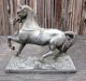 Antique Victorian Spelter Horse Figurine Statue Pot Metal War Show Metalware photo 1