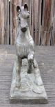 Antique Victorian Spelter Horse Figurine Statue Pot Metal War Show Metalware photo 2