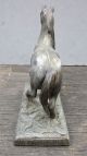 Antique Victorian Spelter Horse Figurine Statue Pot Metal War Show Metalware photo 5