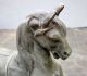 Antique Victorian Spelter Horse Figurine Statue Pot Metal War Show Metalware photo 6