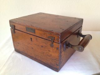 Antique Wooden Box - Early 1900 ' S - Made In London By Dobbie Mcinnes - photo