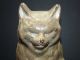 Hubley Cast Iron Sleeping Cat Doorstop Paint Statue Metalware photo 5