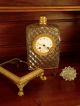 Rare 19th C French St Louis Crystal & Bronze Clock Charles X (1824/1830) Clocks photo 8